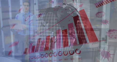 Digital Interface with Data Visualization in Technology Hub