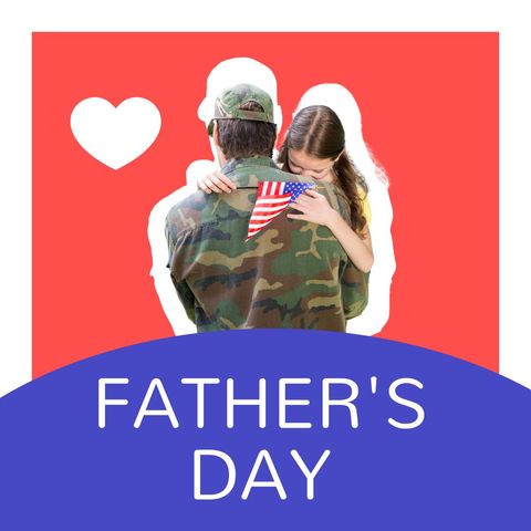 Loving Daughter Welcoming Military Father on Father's Day