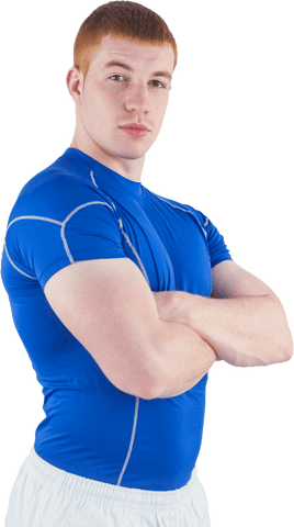 Confident Rugby Player Transparent Isolating Athletic Sport