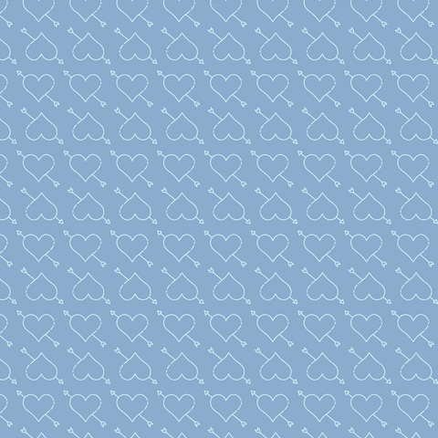 seamless transparent heart and arrow pattern on blue background - Download Free Stock Videos Pikwizard.com