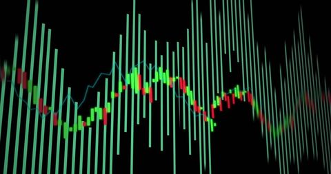 Dynamic Bar Graph Display of Financial Data Trends - Download Free Stock Images Pikwizard.com