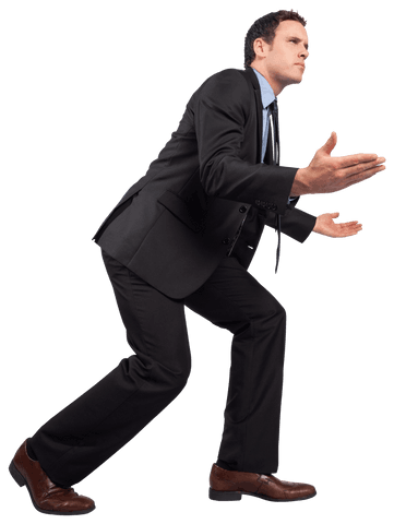 transparent dynamic businessman posing with enthusiasm - Download Free Stock Videos Pikwizard.com
