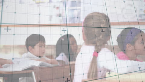 Digital Interface Overlaid on Interactive Classroom