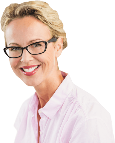 Transparent Smiling Confident Professional Woman Wearing Glasses - Download Free Stock Videos Pikwizard.com