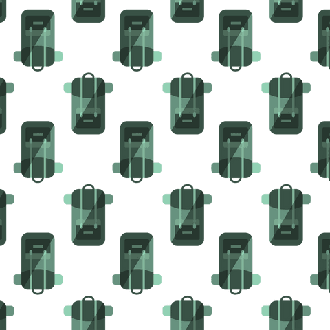 seamless green backpack pattern on transparent background - Download Free Stock Videos Pikwizard.com