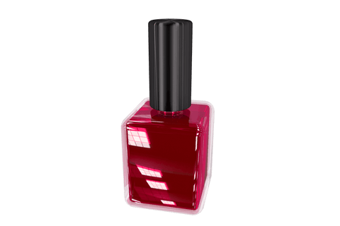 red nail polish in transparent bottle against white background - Download Free Stock Videos Pikwizard.com