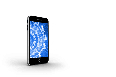 transparent smartphone with binary code technology display - Download Free Stock Videos Pikwizard.com