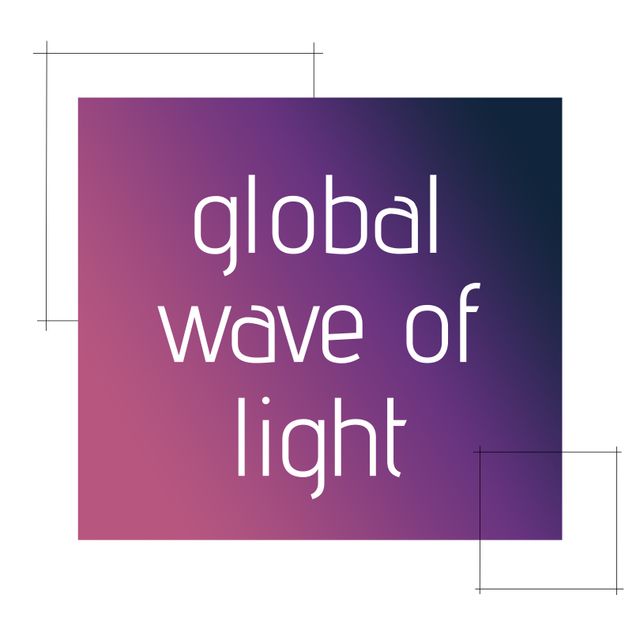 Illustration of global wave of light text in purple square shape against white background. Copy space. Vector, pregnancy. Infant loss, miscarriage, healthcare, awareness and prevention concept.