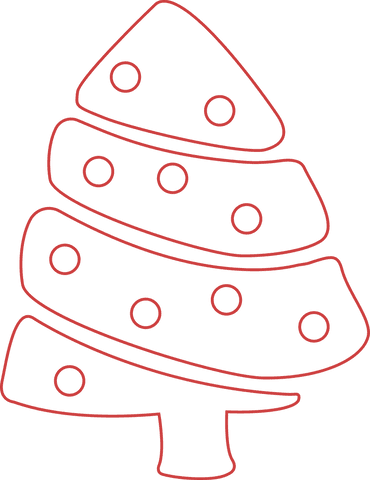 transparent outline of red christmas tree with decorations - Download Free Stock Videos Pikwizard.com