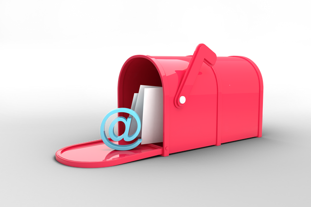 Digital Red Mailbox with Letters and AT Symbol on Transparent Background - Download Free Stock Videos Pikwizard.com