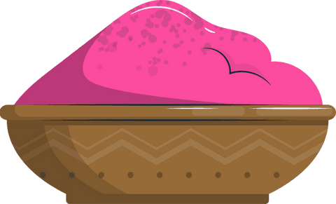 pink powder heap in ornate brown bowl on transparent background - Download Free Stock Videos Pikwizard.com