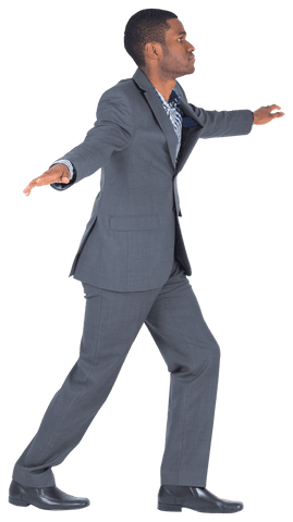 transparent male businessman balancing in formal suit - Download Free Stock Videos Pikwizard.com