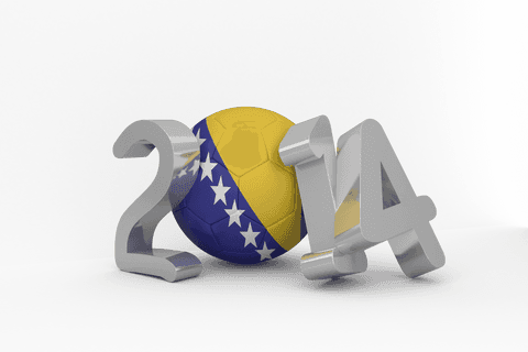 3d 2014 year with bosnia and herzegovina ball on transparent background - Download Free Stock Videos Pikwizard.com