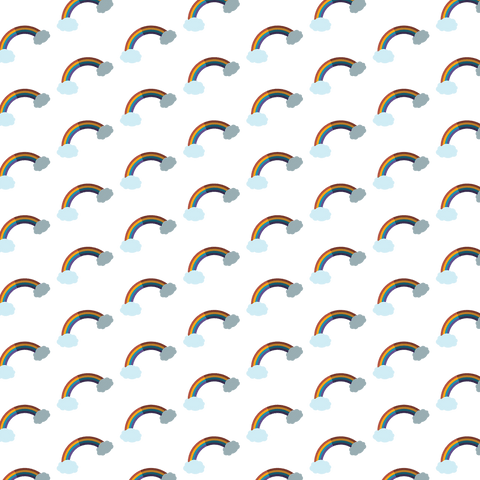 Seamless Transparent Pattern with Colorful Rainbows and Fluffy Clouds - Download Free Stock Videos Pikwizard.com