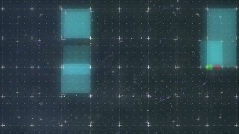 Digital Interference with Grid Overlay on Dark Background