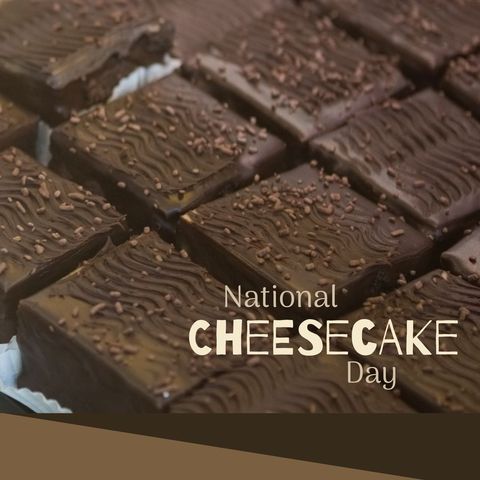 chocolate cheesecake slices celebrating national cheesecake day - Download Free Stock Templates Pikwizard.com