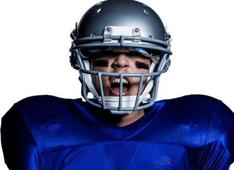 transparent background: intense american football player expression - Download Free Stock Videos Pikwizard.com