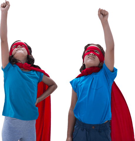 energetic young siblings imagining themselves as fearless superheroes on dynamic alliance mission - Download Free Stock Videos Pikwizard.com