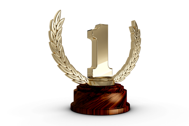 Gold Winner Trophy with Laurel Wreath on Transparent Background - Download Free Stock Videos Pikwizard.com