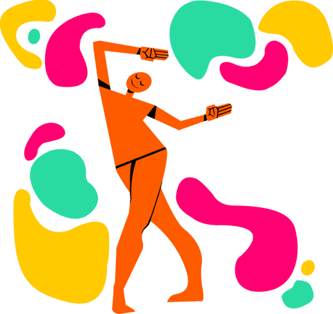dynamic dance with vibrant shapes on transparent background - Download Free Stock Videos Pikwizard.com