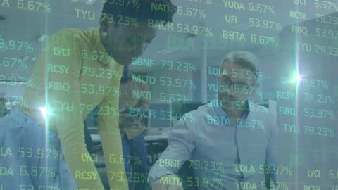 Doctors Analyzing Digital Data for Global Medical Solutions