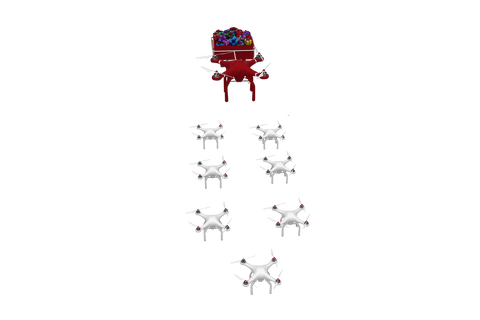 transparent drone flying christmas sleigh with gifts - Download Free Stock Videos Pikwizard.com