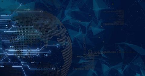 Futuristic Global Technology with Digital Interface Network - Download Free Stock Images Pikwizard.com