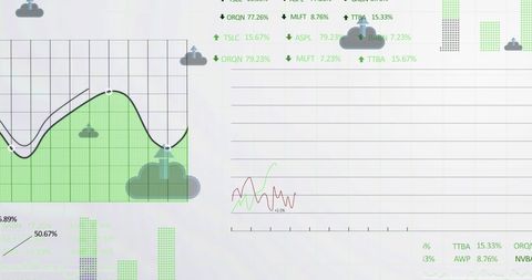 Finance and Technology Concept with Holographic Graphs - Download Free Stock Images Pikwizard.com