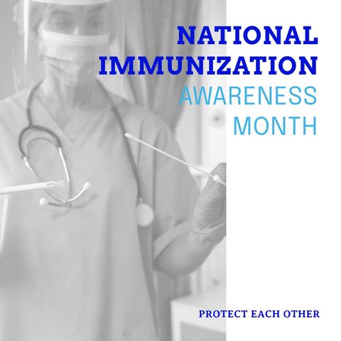 National Immunization Awareness Month Concept with Medical Professional - Download Free Stock Templates Pikwizard.com