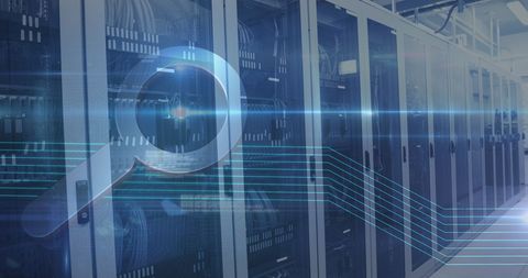 Digital Transparency in Modern Server Infrastructure - Download Free Stock Images Pikwizard.com