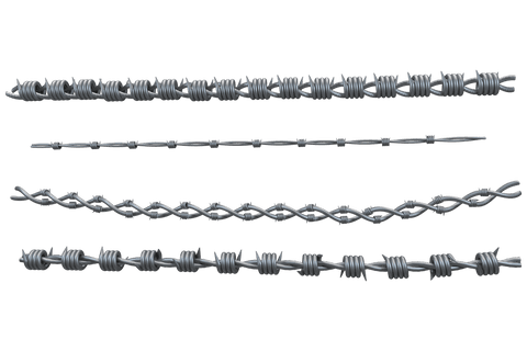 barbed wire fence vector on transparent background for control visuals - Download Free Stock Videos Pikwizard.com
