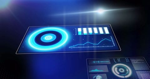 Digital Interface with Data Analytics and Conceptual Screen Display - Download Free Stock Images Pikwizard.com