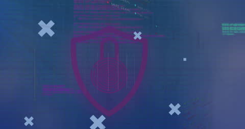 Digital Data Processing Security Conceptual Visualization