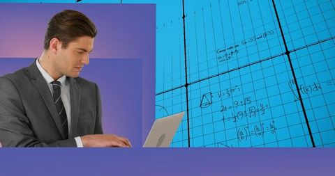Businessman Analyzing Computational Data Technology and Innovation - Download Free Stock Images Pikwizard.com