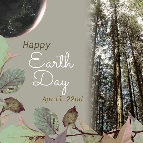 earth day celebration with forest and planet - Download Free Stock Templates Pikwizard.com