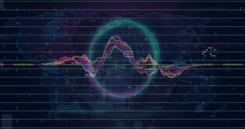 Digital Financial Data Over Globe with Graphs - Download Free Stock Images Pikwizard.com