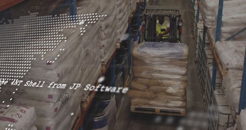 Data integration in warehouse with forklift operator