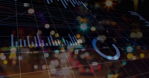 Digital Data Visualization in Global Business Analytics - Download Free Stock Images Pikwizard.com