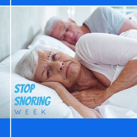 stop snoring: restless couple in bed highlight sleep challenges - Download Free Stock Templates Pikwizard.com