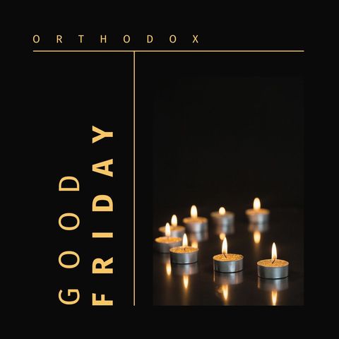 orthodox good friday candlelight vigil - Download Free Stock Templates Pikwizard.com