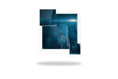 transparent abstract cityscape collage with digital grid effect - Download Free Stock Videos Pikwizard.com