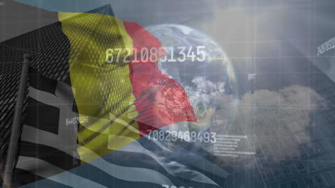 Technology and Global Business Networking Concept