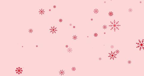 Red Snowflake Pattern on Pale Pink for Holiday Seasons