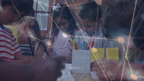 Diverse Children Engaging in Collaborative Learning with Digital Network Overlay