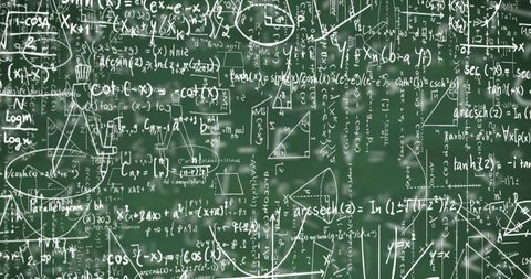 Mathematical Equations and Symbols on Green Chalkboard - Download Free Stock Images Pikwizard.com