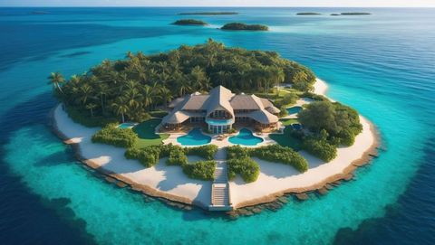 Luxury beachfront villa on private tropical island, a millionaire oasis