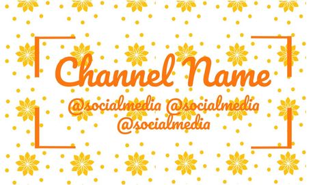 Vibrant Orange Floral Social Media Header Design Template - Download Free Stock Templates Pikwizard.com