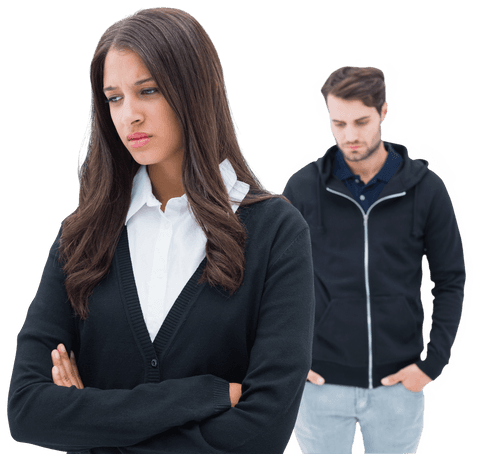 unhappy couple experiencing relationship problems transparent - Download Free Stock Videos Pikwizard.com