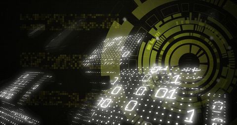 Innovative Digital Data Processing with Binary Code Design - Download Free Stock Images Pikwizard.com