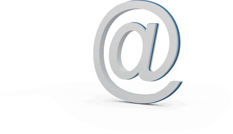 Transparent 3D At Symbol for Modern Digital Communications - Download Free Stock Videos Pikwizard.com